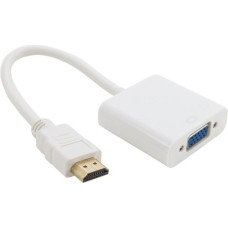 Адаптер Extradigital HDMI to VGA, 0.15m, 30 AWG, Gold, PVC, Hi-Speed